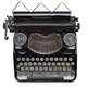 Old Black Typewriter