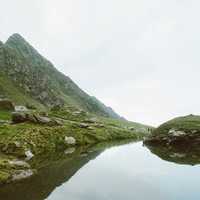 Lake and landscape in Romania